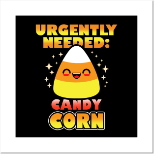 Funny Cute Kawaii Retro Vintage Candy Corn Cartoon Posters and Art